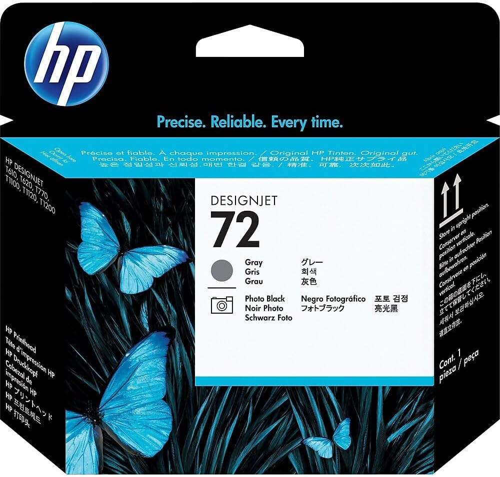 HP 72 Gri ve Siyah için HP Designjet baskı kafası