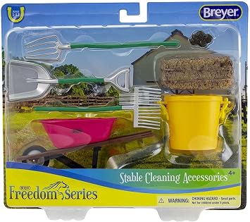 BREYER Classics Stable Cleaning Accessories Toy 10"L X 2.375"W X 8.5"H