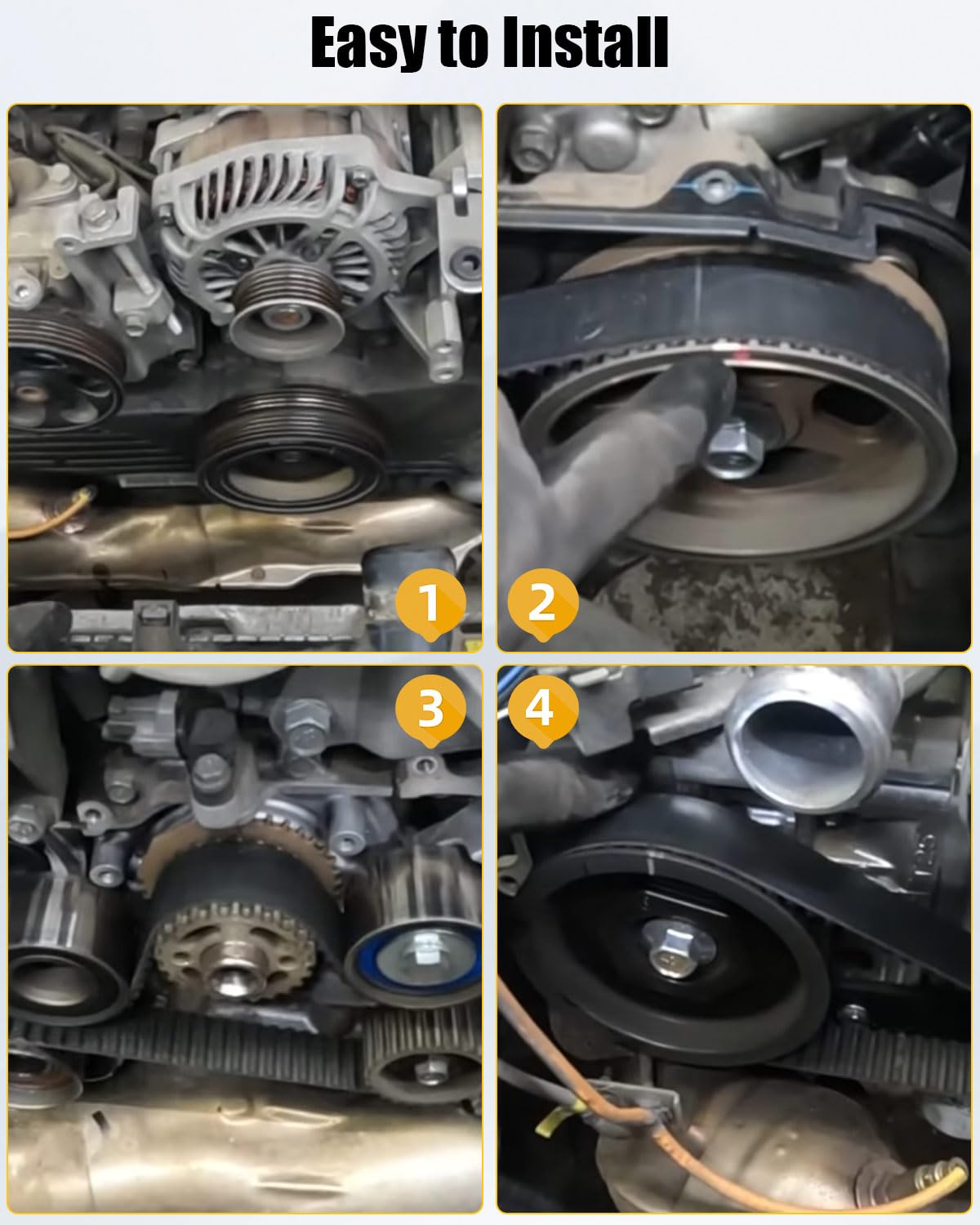 Engine Timing Belt Fit for Saab 9-2X 2005 Subaru Forester 2004-2013 Outback 2005-2009 Impreza 2002-2014 Legacy 2005-2012 Baja 2004-2006 WRX STI 2013-2021 Replace T328 5612XS 13028AA240 32005536