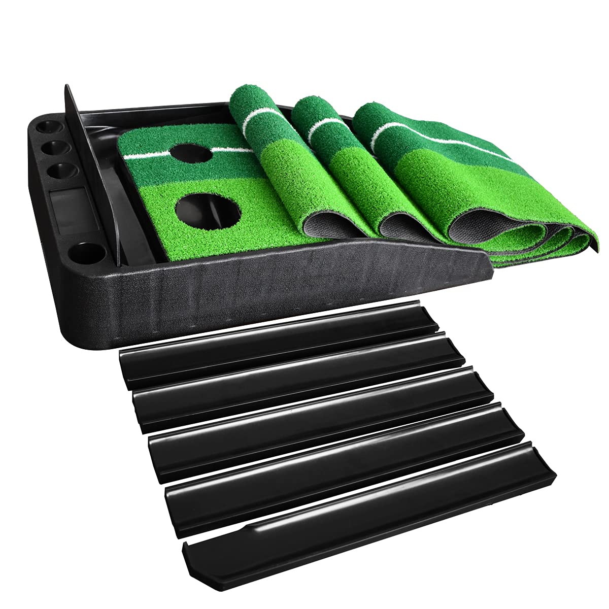 Buy VAV Golf Putting Green with Ball Return, Baffle，Portable Golf ...