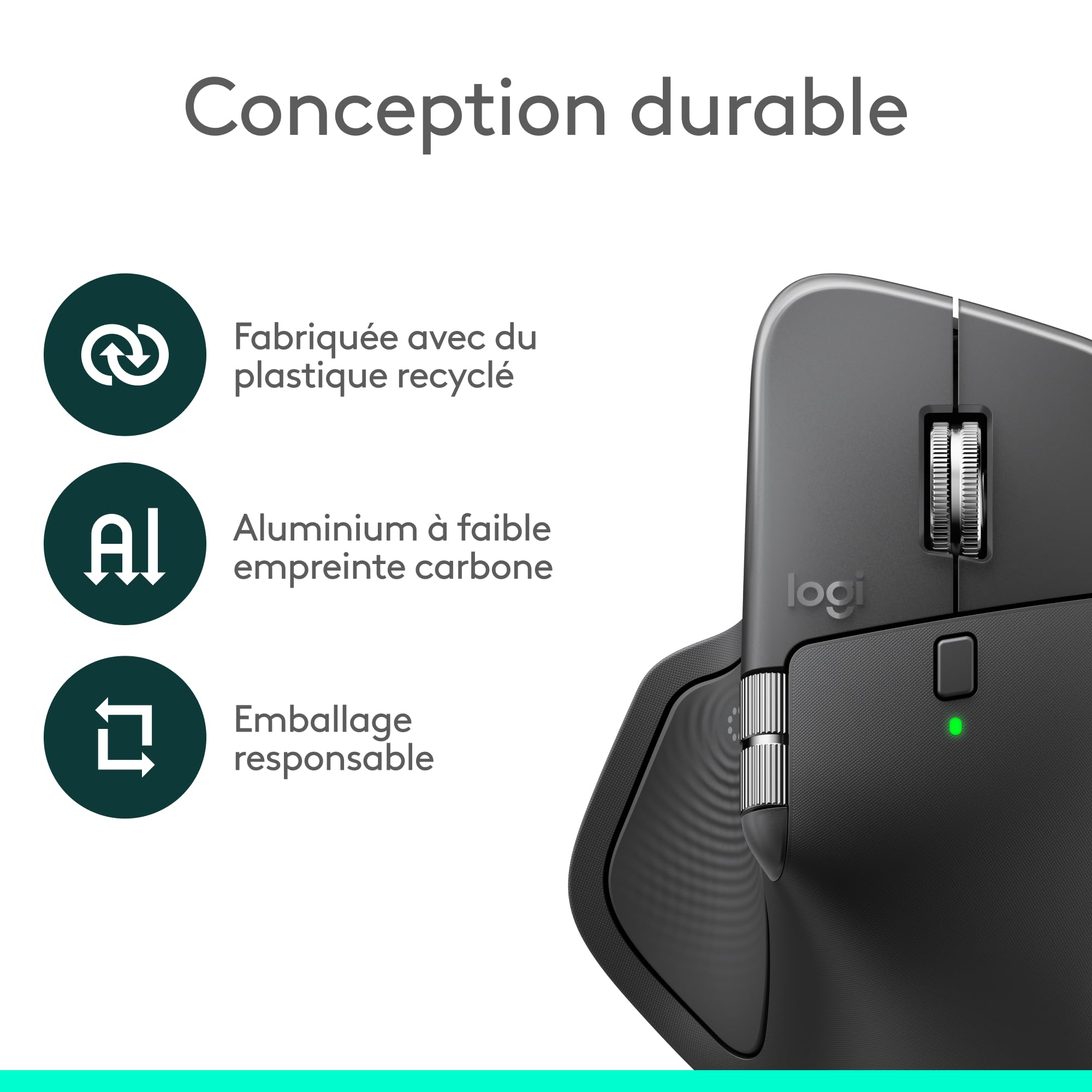 Logitech MX Master 4 for Business, souris sans fil (Graphite)