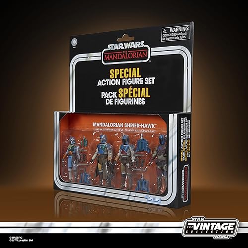 Miniatura 8 de STAR WARS The Vintage Collection Mandalorian Shriek-Hawk, The Mandalorian 3.75 pulgadas coleccionable paquete de 4 (exclusivo de Amazon)