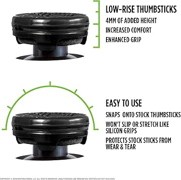 KontrolFreek Omni for PlayStation 4 (PS4) and PlayStation 5 (PS5) | 2 Performance Thumbsticks | 2 Low-Rise Concave | Black