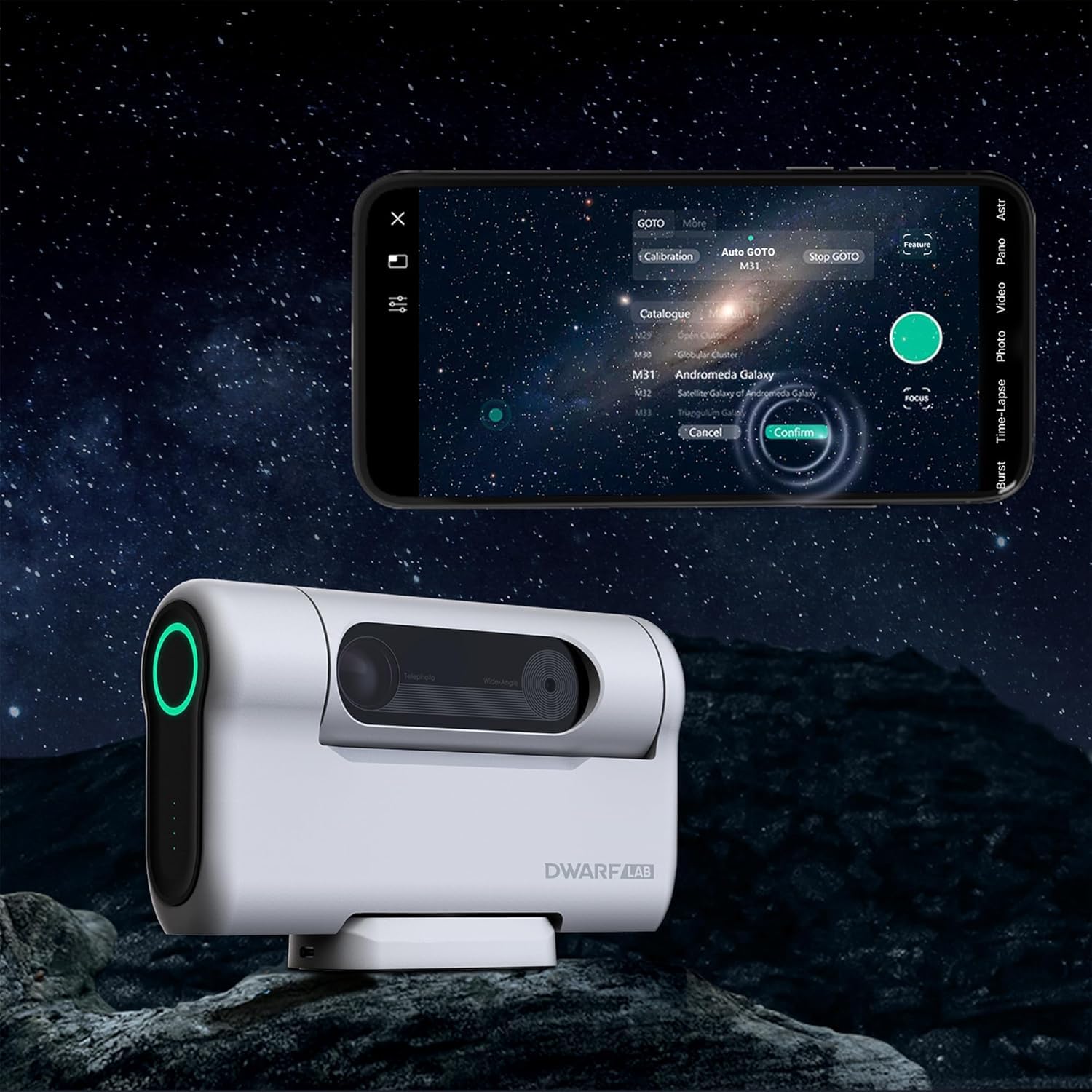 Amazon | DWARFLAB ドワーフII スマートデジタル望遠鏡(日本語取扱い