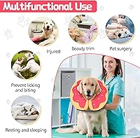 Vista 81 de MIDOG Inflatable Dog Cone Alternative for After Surgery - Soft Protective Donut Collar Prevents Licking, Comfortable Recovery E-Collar Alternative