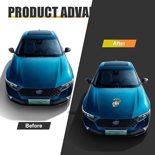 Miniatura 4 de 1 emblema lateral decorativo 3D para automóvil, 3.1 x 3.2 pulgadas, impermeable, águila personalizada, accesorios universales para camión,