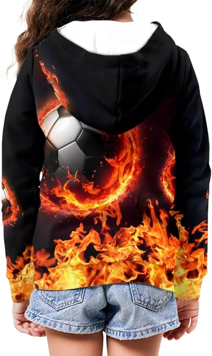 Soft Loose Fit Boys Animal Print Zip Up Hoodies with Pockets Comfort Hooded Jacket - Image 6