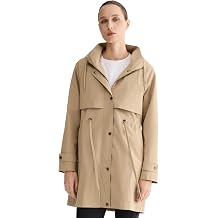 Orolay Womens Waterproof Hooded Rain Jacket Long Raincoats Lightweight Trench Coat Active Outdoor Windbreaker