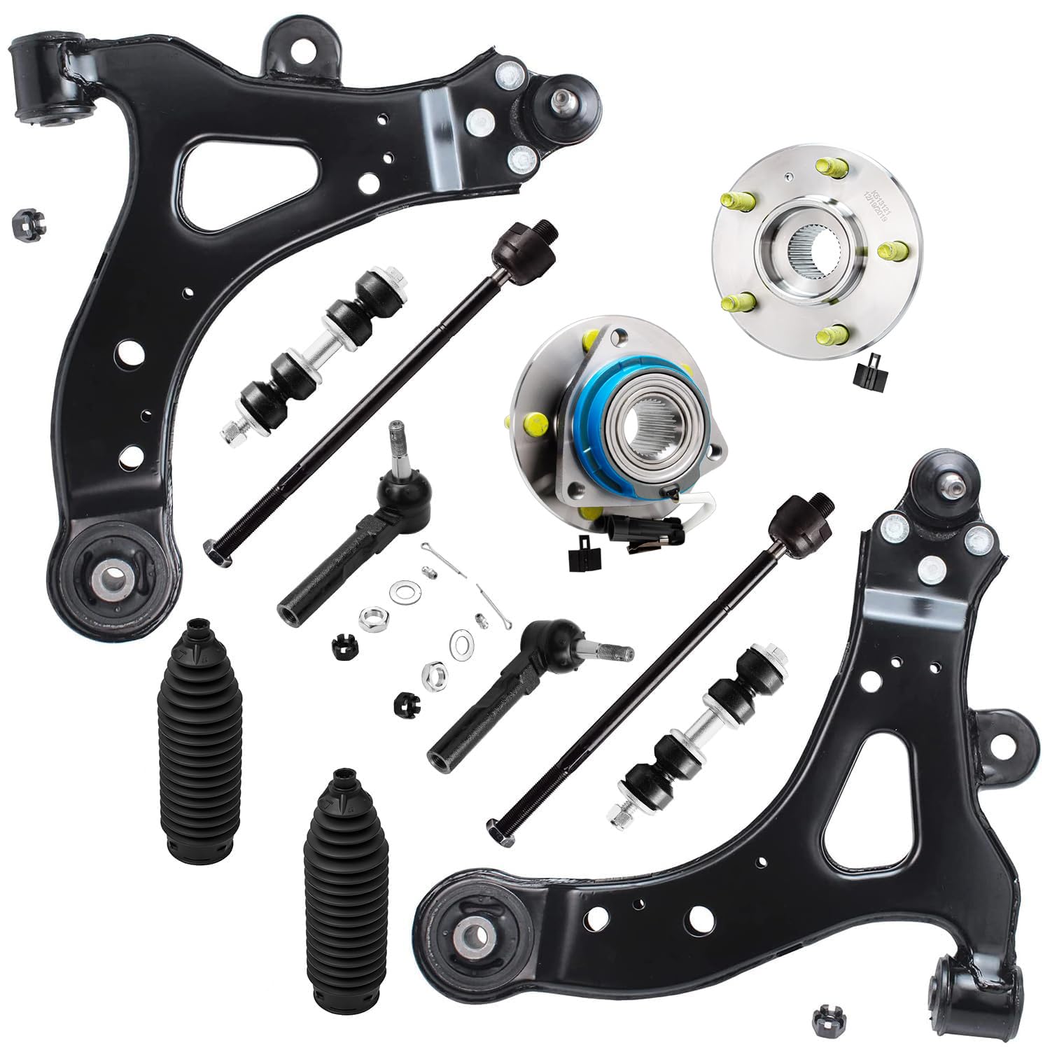 Amazon.com: Detroit Axle - 12pc FWD Front End Suspension Kit for