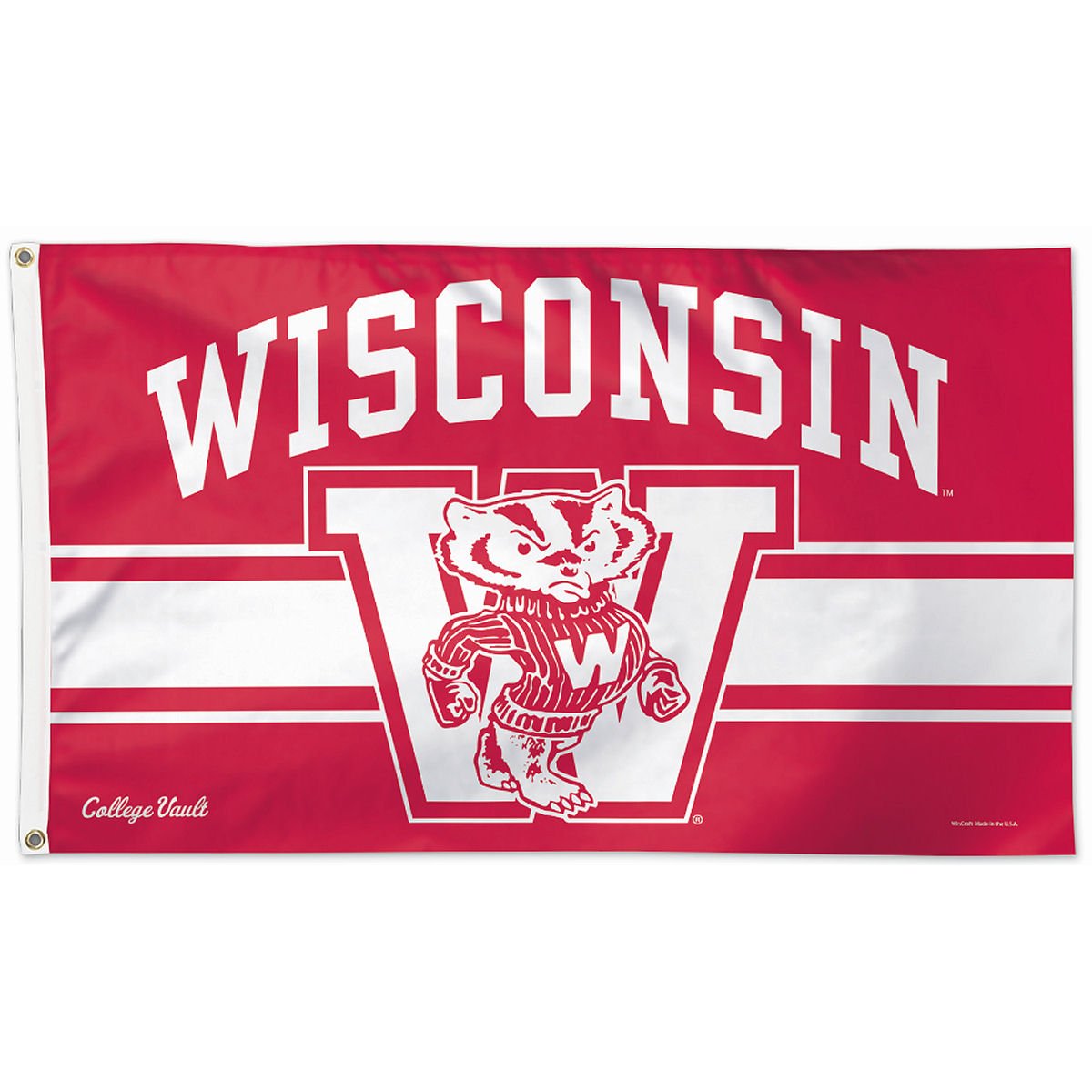 University of Wisconsin Throwback Vintage 3x5 College Flag