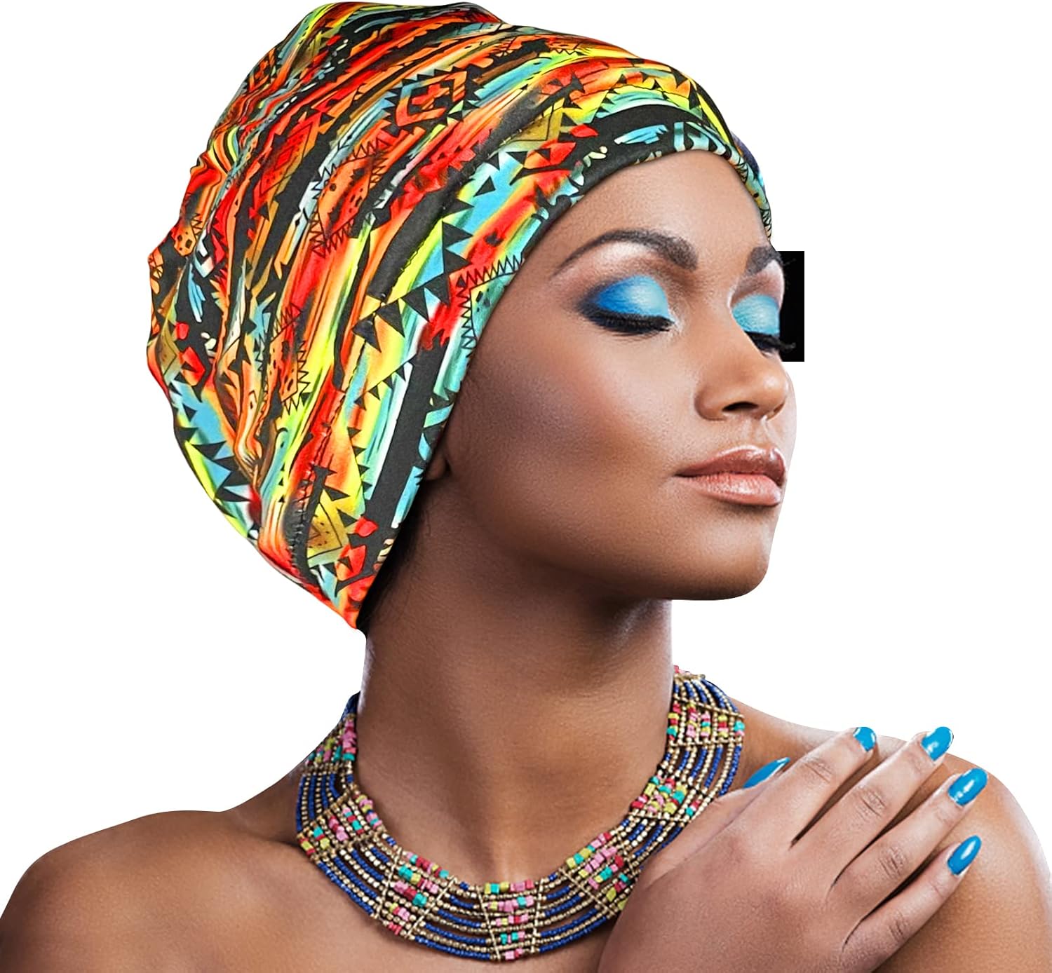 Satin Lined Sleep Cap for Women Silk Beanie for