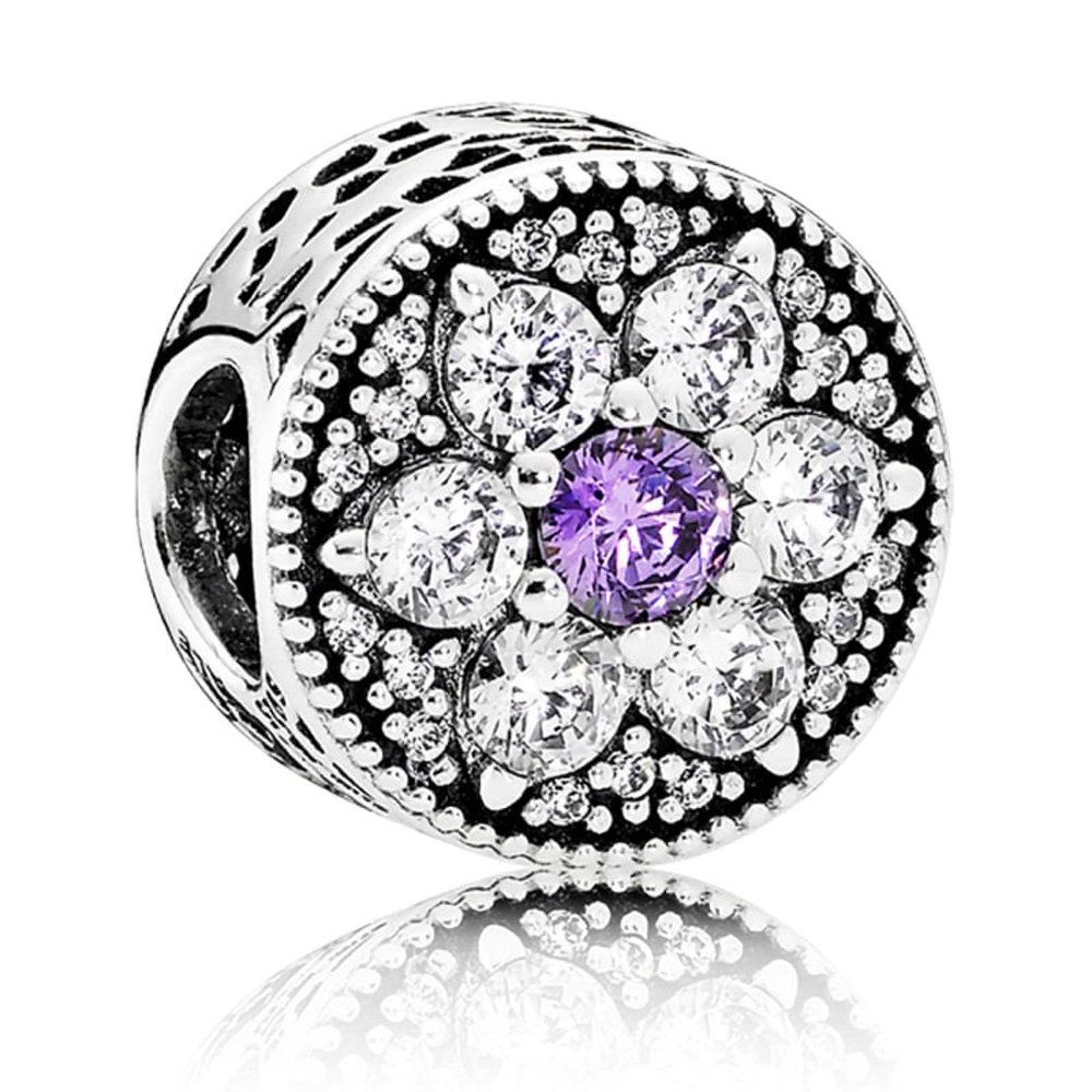 Pandora 791832ACZ Forget Me Not, abalorio de flores caladas para inmortalizar tus recuerdos 5