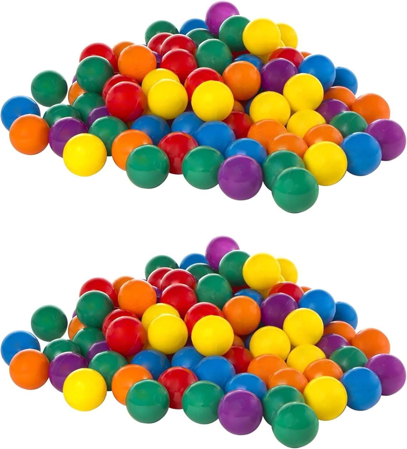 100 Pack Intex Small Plastic Multi-Colored Fun Ballz for A Ball Pit (2 Pack)
