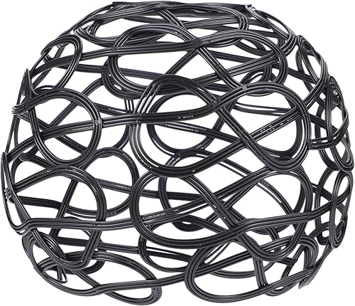 Cubierta de luz de jaula de metal Pantalla de lámpara de repuesto decorativa gris pantalla de lámpara