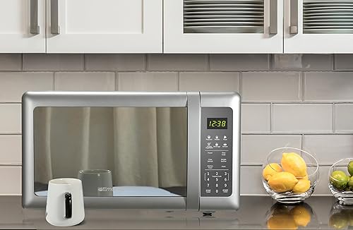 Miniatura 7 de Emerson MW7601SL-N Horno microondas para encimera con elegante puerta de vidrio con acabado de espejo de 700 W, 10 niveles de potencia y 6 ajustes