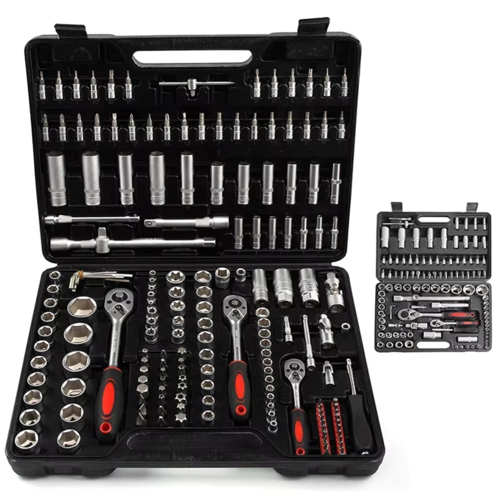 Set di attrezzi meccanici Set Di Chiavi A Bussola A Cricchetto Kit Combinato Di Chiavi Dinamometriche A Cricchetto 1/4 3/8 1/2 Chiave A Cricchetto Punte Per Cacciavite Utensile Manuale