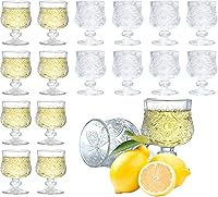 Vista 1 de Cordial Glasses, 1.7oz/1.7 fl oz, juego de 16 vasos de chupito, vasos de chupito con tallo/tequila/vasos de jerez
