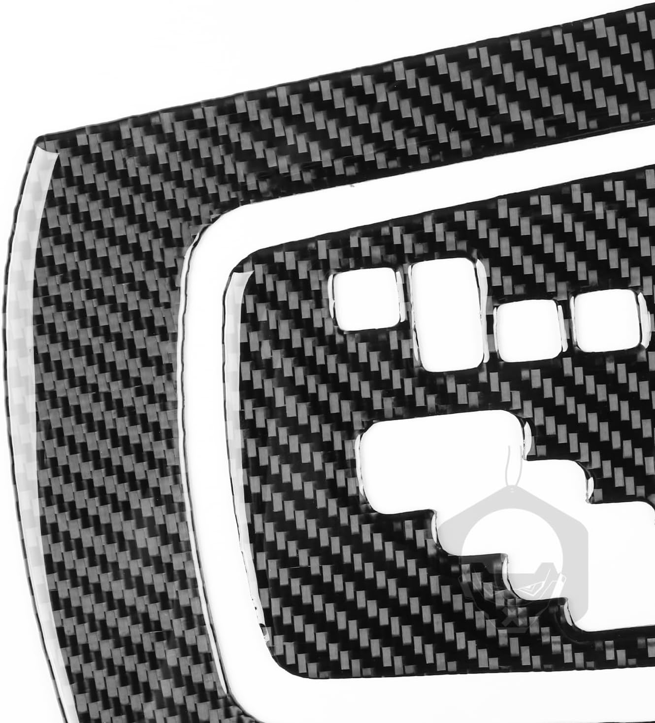 Real Premium Carbon Fiber Car Center Console Gear Shift Box Transmission Panel Cover Sticker Set Auto Interior Accessories Compatible with Toyota Corolla 2009 2010 2011 2012 2013 Black