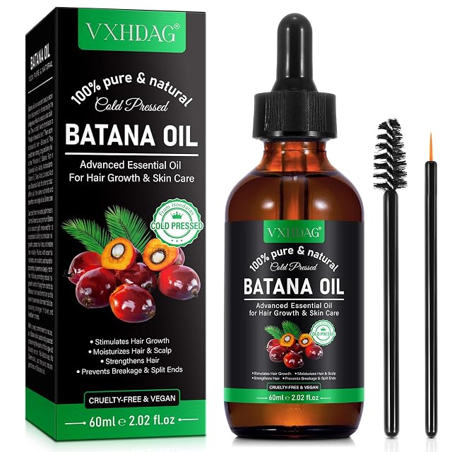 VXHDAG Batana Oil - 100 Pure Natural from Honduras for Hair Growth Eliminates Split Ends Enhances Radiance Nourishment