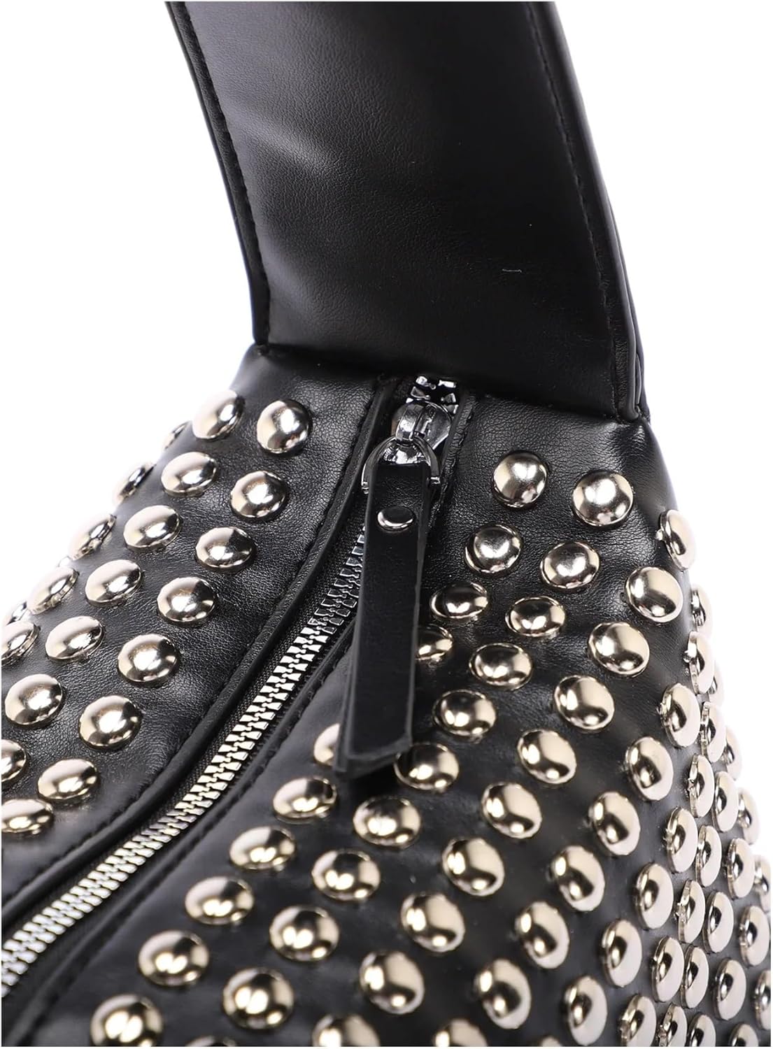 GUMMMY Fashionable Studded Purses Shoulder Hobo Bag Punk Women Shouder Purse Vegan Leather Designer Handbags Streetwear