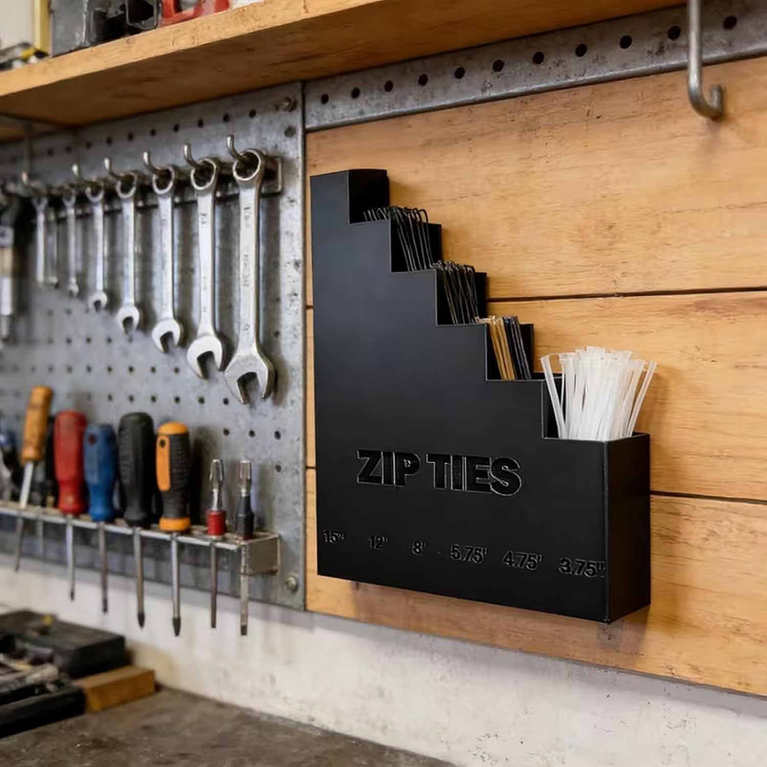 Sturdy Clear Organizers Container for Zippers Ties and Small Tool Home or Garage Polylactic Acid Storage Container