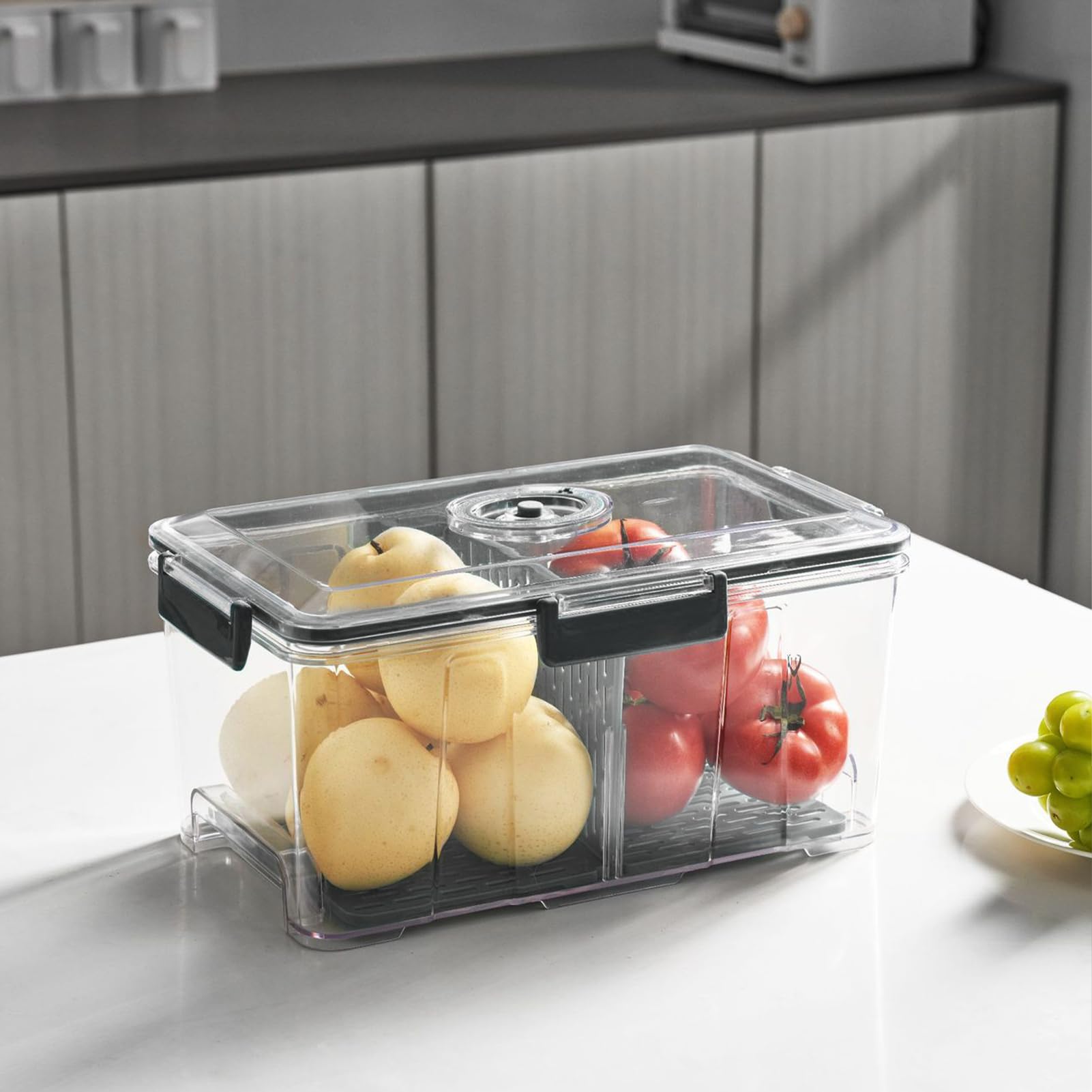 Generisch Contenitore sigillato sottovuoto, contenitore ermetico | contenitore per pasti riutilizzabile, contenitore per alimenti a prova di perdite, contenitore sottovuoto multiuso per snack,