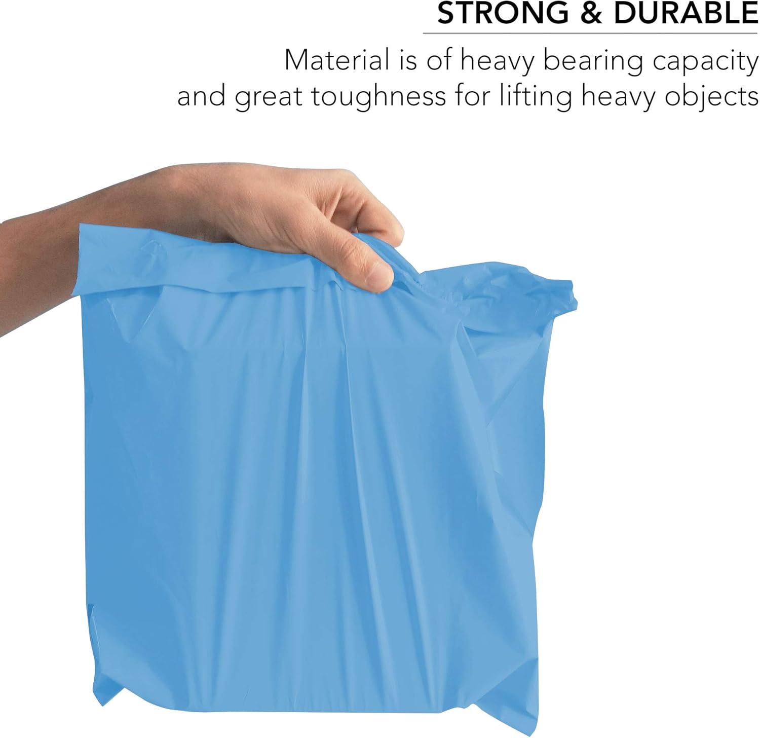 50 Mixed Blue Mailing Poly Postal Self Seal Bags 2 Sizes 25 from Each iSOUL Small to Large Mailing Bags Postage Packaging Assorted Mailers