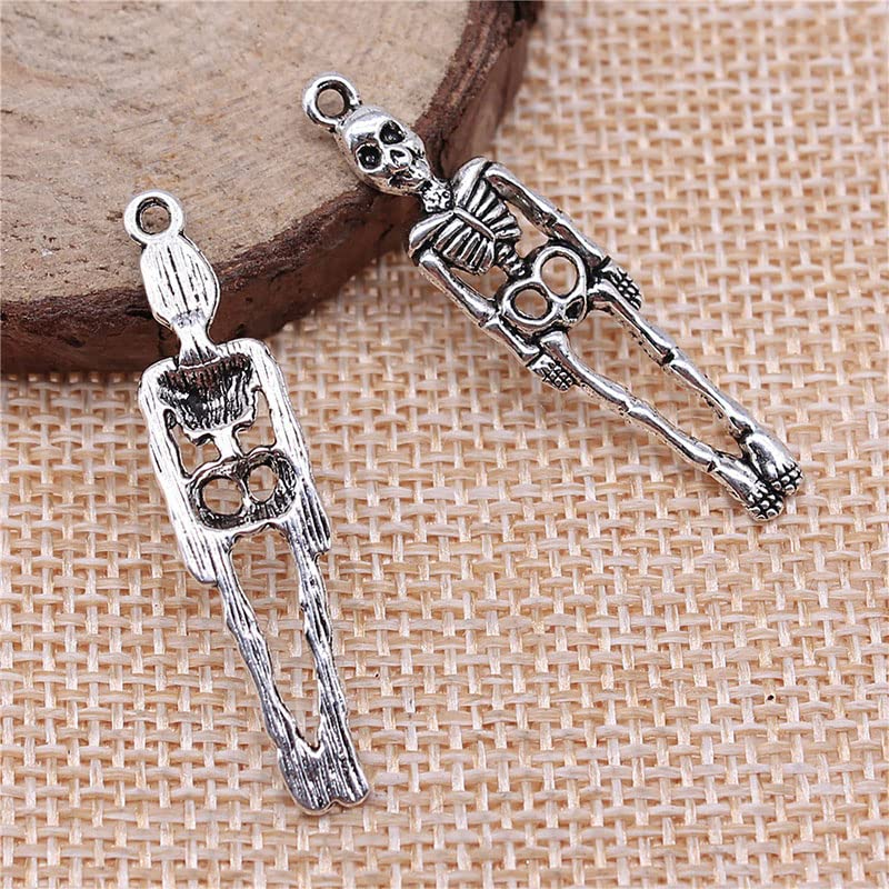 Klaisy Retro Silver Skeleton Anhänger Legierung Ta Produktbild-Vorschau 13