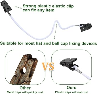 3 Pcs Hat Windy Clips Cap Clip Retainer Adjustable Hat Strap Clips