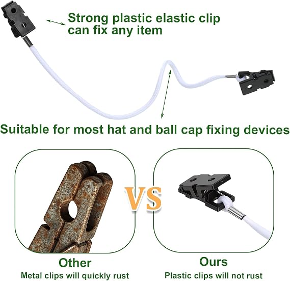 3 Pcs Hat Windy Clips Cap Clip Retainer Adjustable Hat Strap Clips