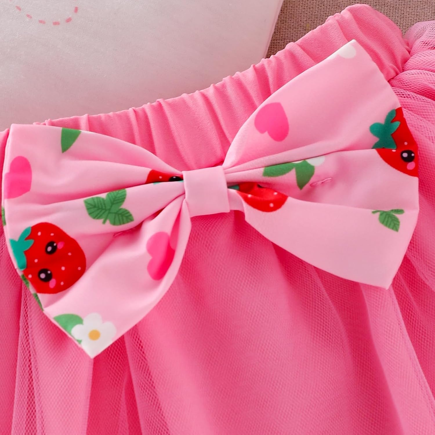 Baby Girl Clothes Newborn Summer Outfits Cute Infant Mesh Skirt Ruffle Romper Headband 3pcs Set 0-18 Months - Image 6
