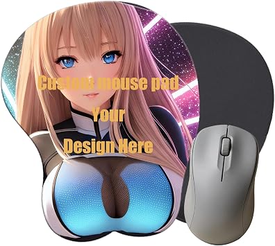 Custom 3D Mouse Pad with Wrist Rest, Personalized Photo Gaming Mat