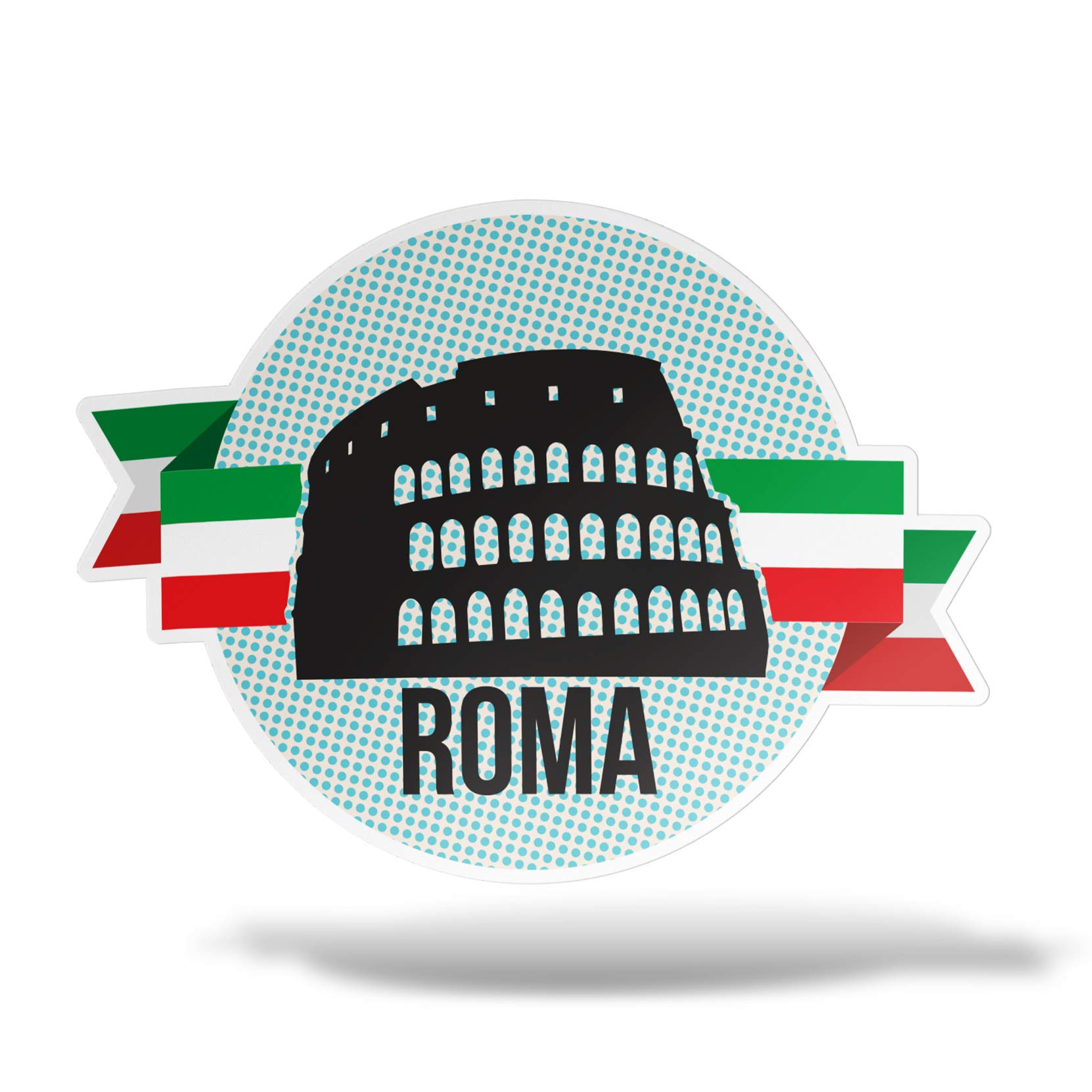 Sticker Adesivo New York Statua Della Libertà - PVC Sagomato 35 Cm Per Parete, Auto, Moto, Casco, Laptop