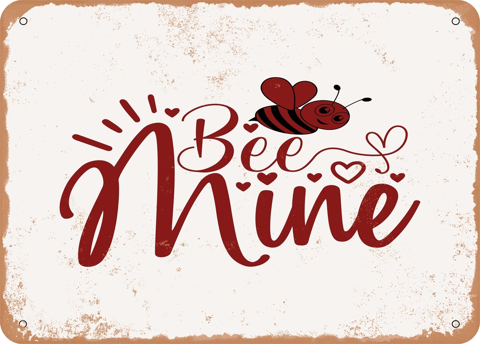 Metal Sign - Bee Mine - 3 - Vintage Look Sign home decor