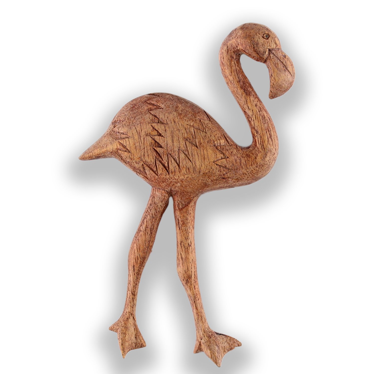 ART-CRAFT Handgeschnitzter Holz-Tier-Magnet Memo-Clip Flamin