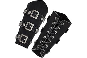 Exquisite Leather Gauntlet Wristband: A Timeless Relic of Medieval Bravado