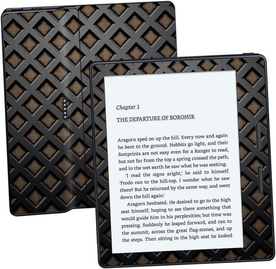 MightySkins Skin Compatible with Amazon Kindle Oasis 6" (8th Gen) - Black Wall | Protective, Durable, and Unique Vinyl Decal wrap Cover | Easy to Apply, Remove, and Change Styles | Made in The USA
