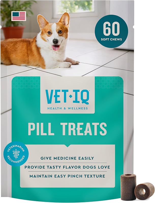 Petisco Macio para Esconder Comprimidos de Cães com Sabor de Frango VETIQ, 60 unidades