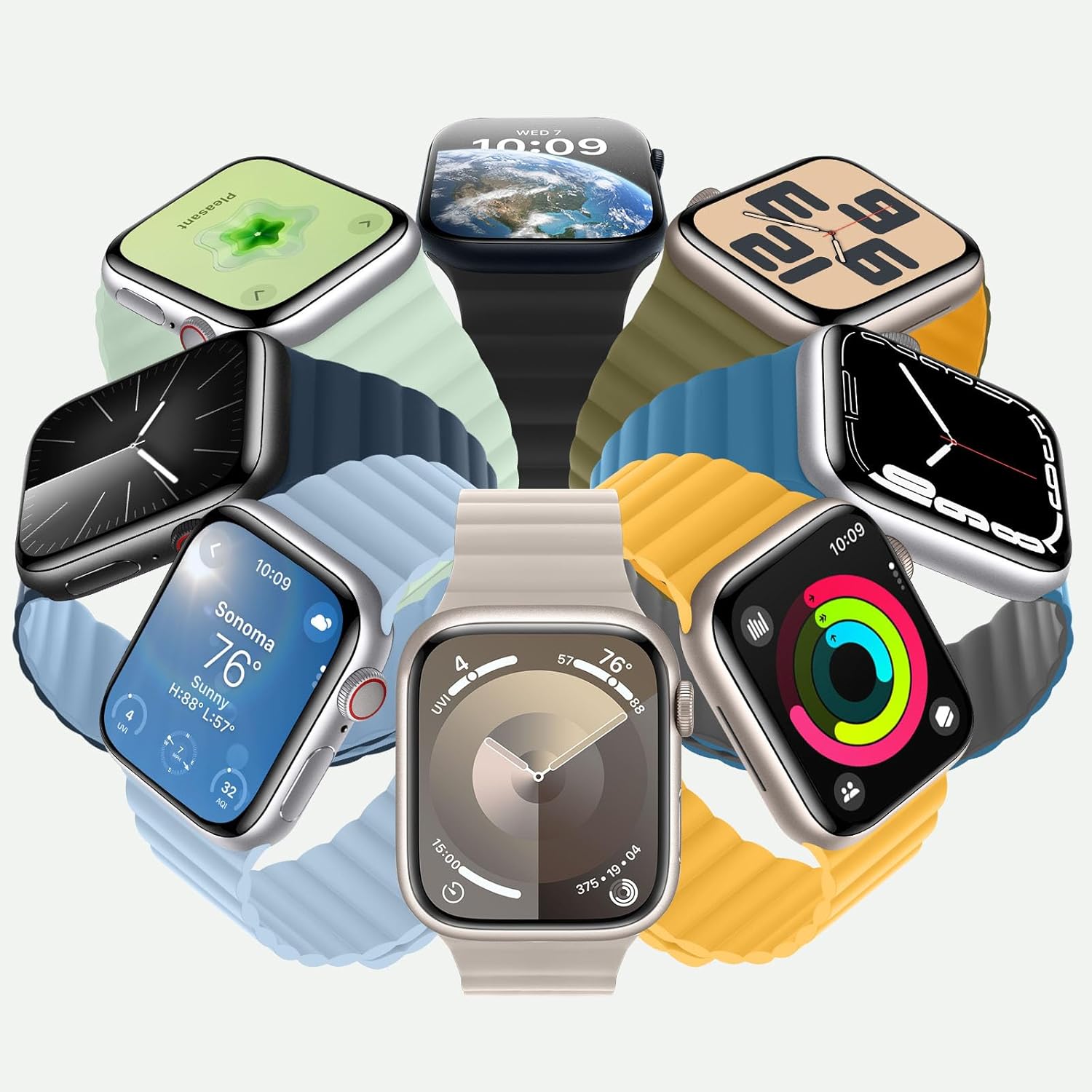 HITZEE Compatible with Apple Watch Band 49/46/45/44/42/41/40/38mm, Soft Silicone Magnetic Bands Strap Compatible for iWatch Ultra 3/2/1 SE3/2/1 Series 11 10 9 8 7-1 (38/40/41/42, Soft Mint) - Image 5