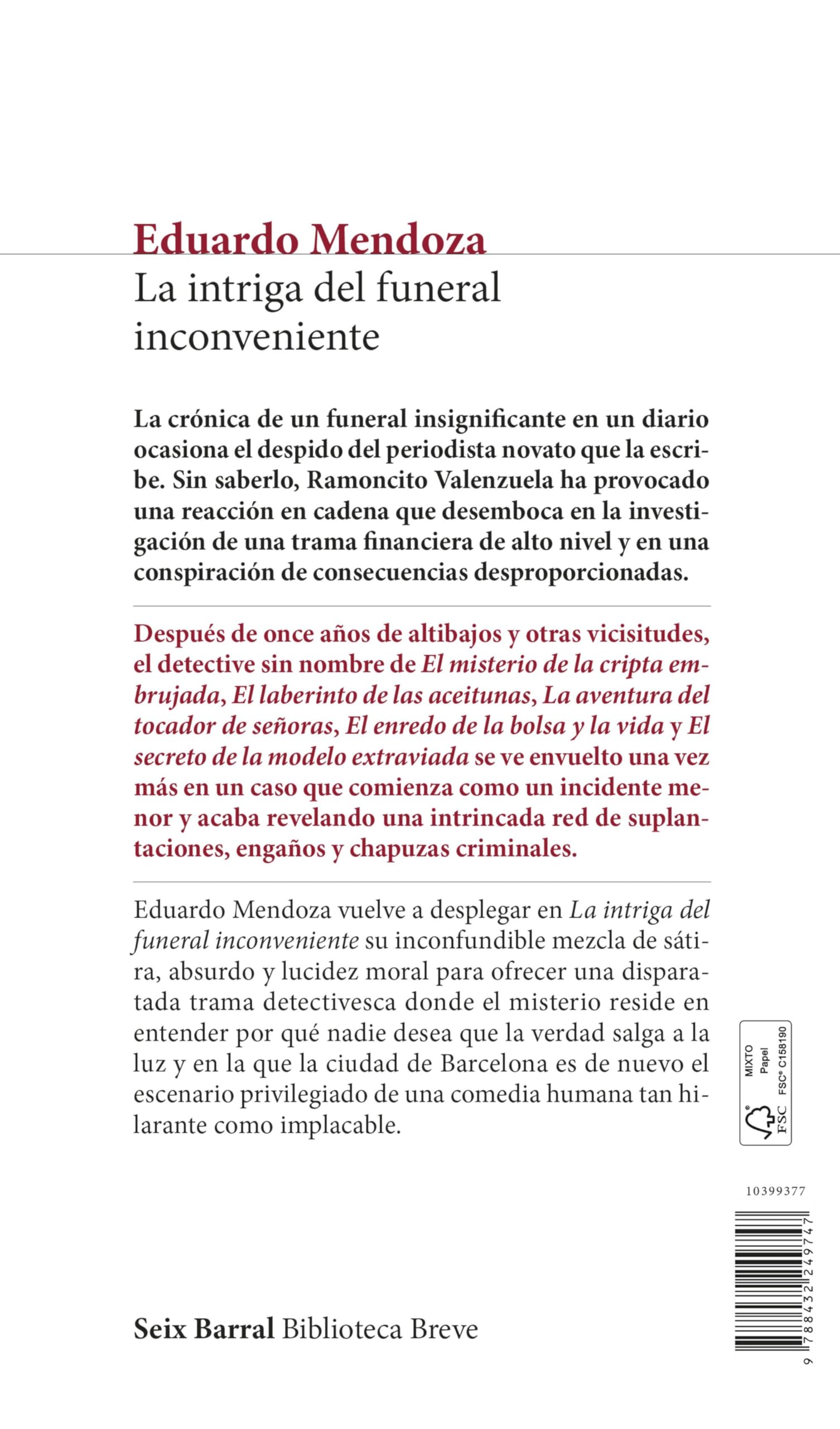 La intriga del funeral inconveniente (Biblioteca Breve) — view 2