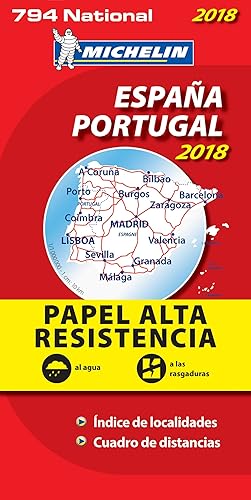 Mapa National España - Portugal "Alta Resistencia" (Mapas National Michelin)