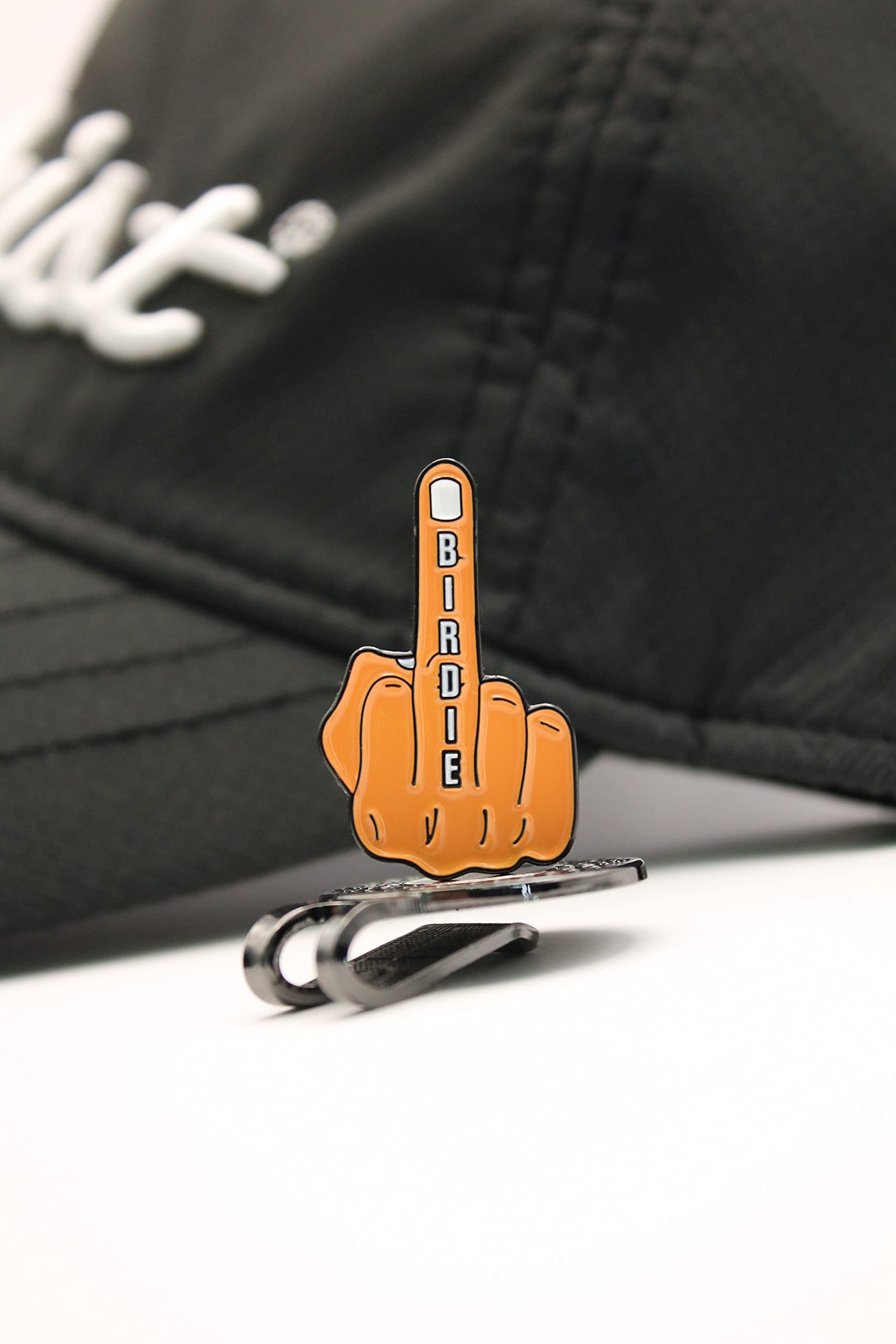 Mulligan Hooligan Golf Ball Marker + Magnetic Hat Clip, Funny and Unique Golf Gift, Premium Quality, The Perfect for Your Favorite Golfer, Golf Accessories for Any Occasions (Birdie)