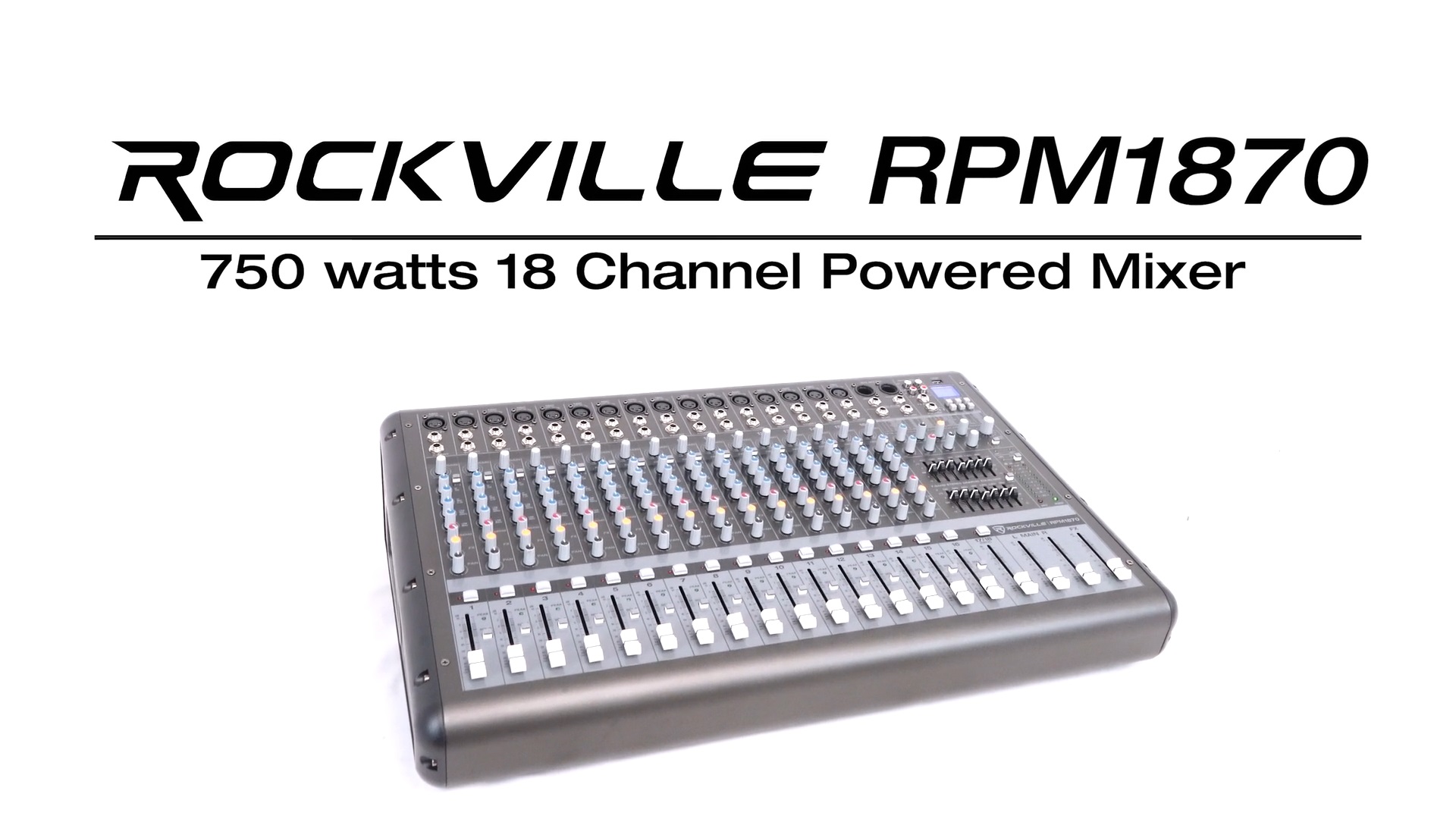 Amazon.com: Rockville RPM1870 6000W Powered Mixer 18-Channel, USB