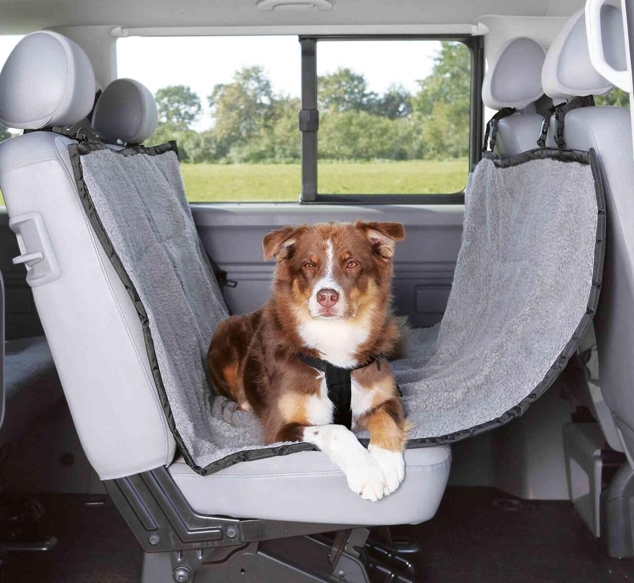 Trixie perro asiento de coche con efecto pelo