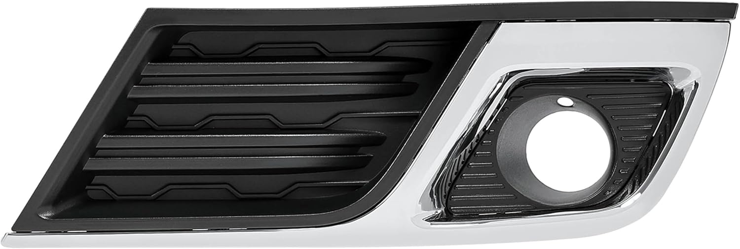 HECASA Left Fog Light Bezel Compatible with 2013-2017 Chevy Chevrolet Traverse Replacement for GM1038148 20988619 Front Bumper Driving Fog Lamps Cover Trim - Driver Side