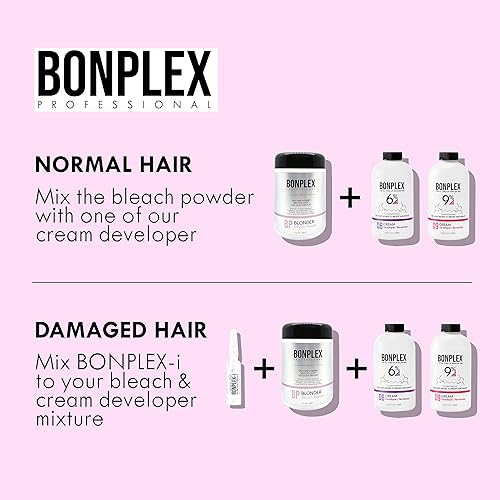 Miniatura 7 de Blonder Bleach en polvo, múltiples resultados rubios claros, sin polvo, menor olor, menos daño en el cuero cabelludo, 17.6 onzas