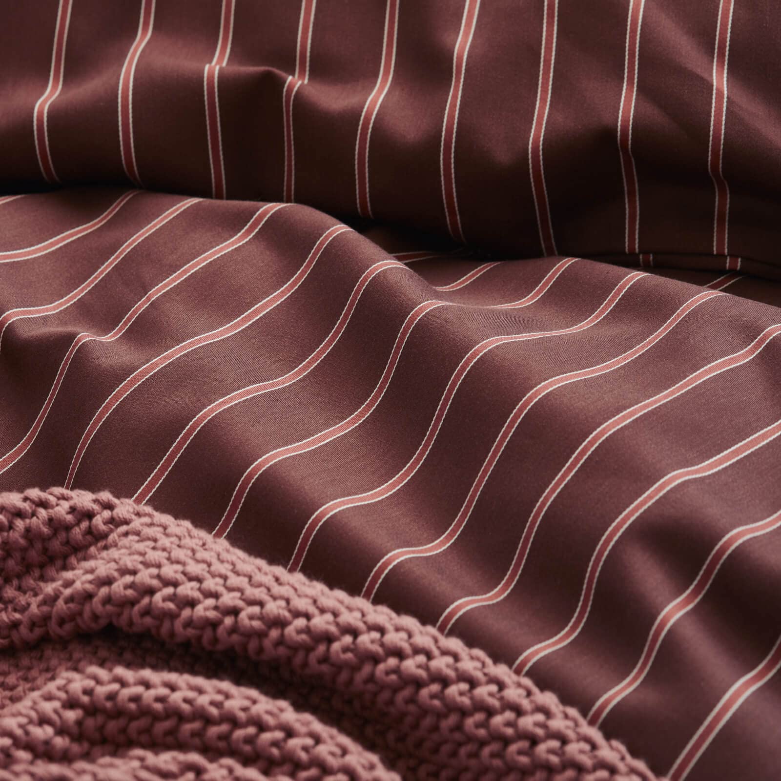 Marc O Polo Mako-Satin Bettwäsche Mulji warm Earth 1 Bettbezug 135 x 200 cm + 1 Kissenbezug 80 x 80 cm
