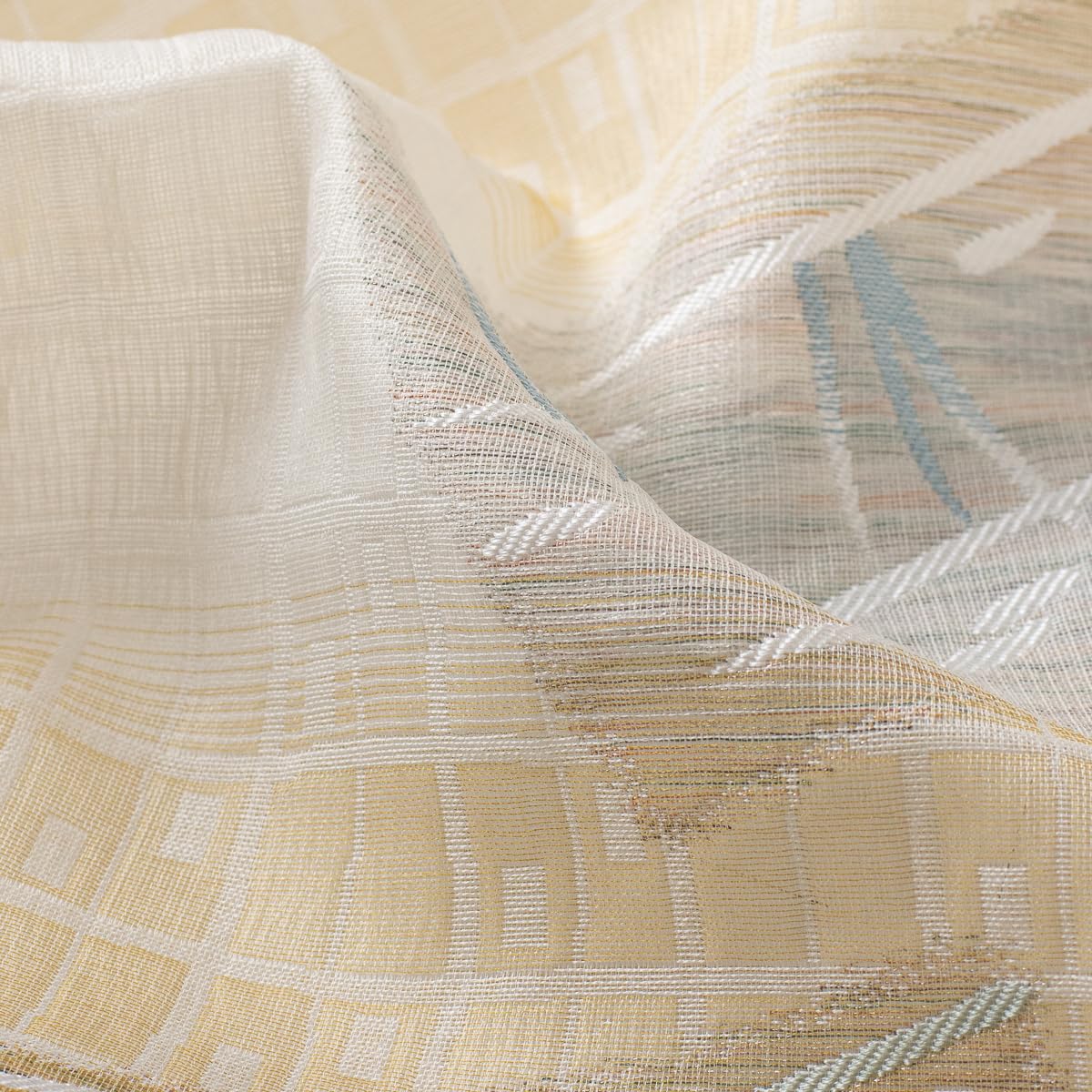 Amazon.co.jp: 西陣織 九寸名古屋帯 三幸織物 No.48 正絹 未仕立て 単  