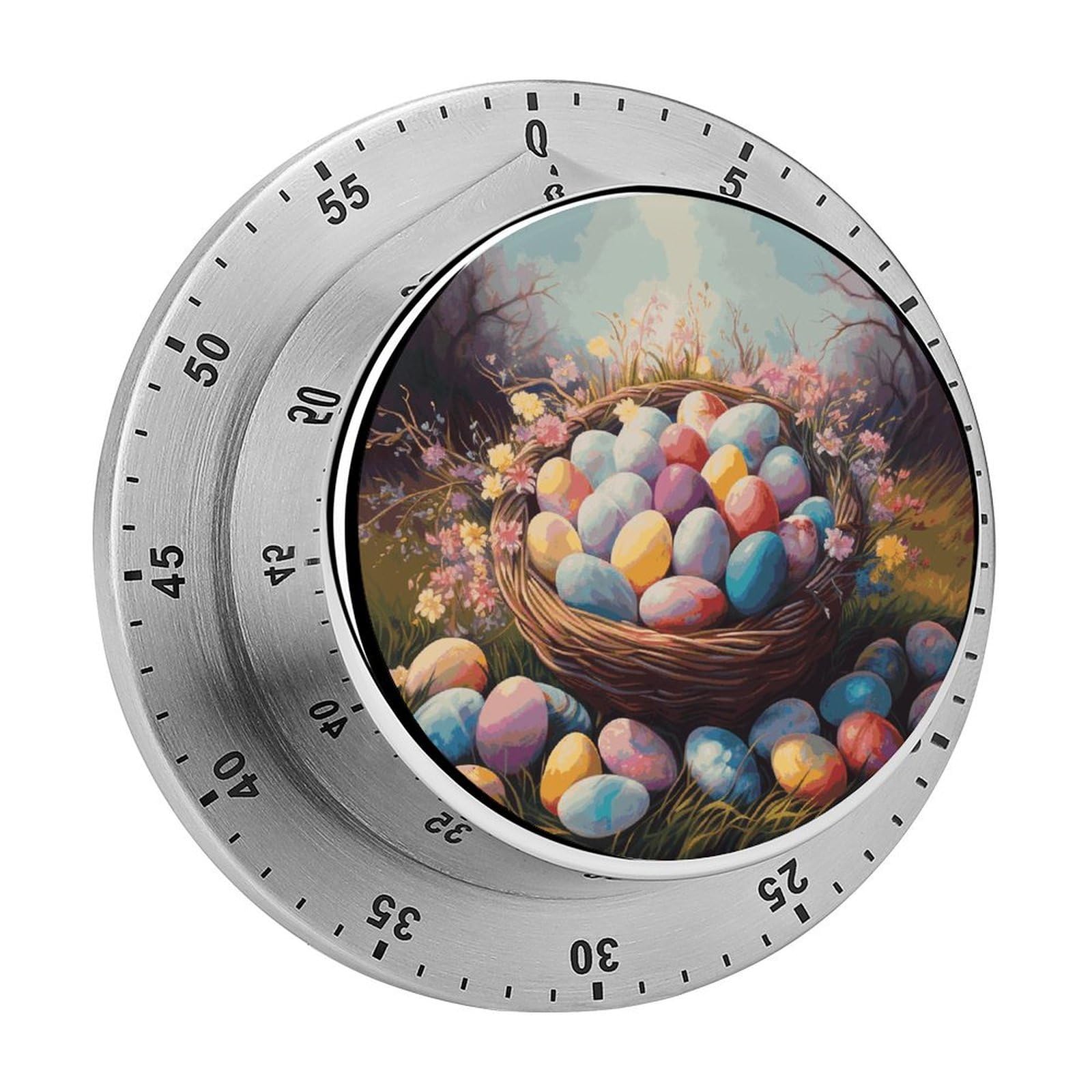 Easter Eggs1 Timer Desk Productivity Teacher Supplies Kitchen Magnetic Countdown Mechanical Timer for Cooking, Egg, Teacher, Exercise, Oven.