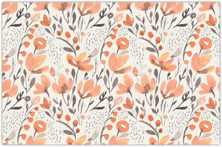 DB Party Studio 25 Pack Thanksgiving Dinner Paper Placemats Classic Seasonal Autumnal Colors Leaf Design Fall Season Family Parties Dining Table Settings Disposable Quick Cleanup 17" x 11" Place Mats